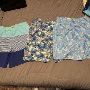 Three Vineyard Vines Swim Trunks